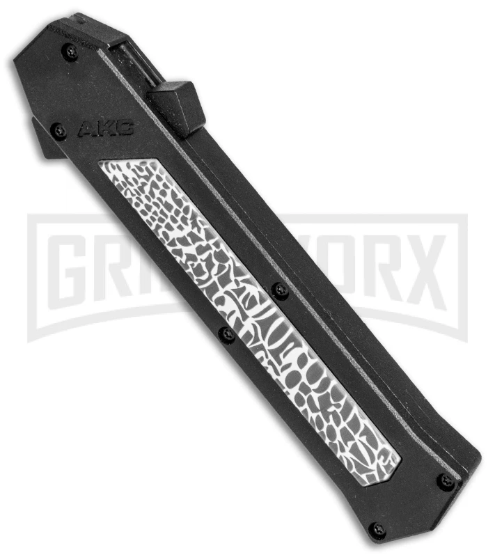 AKC F-16 Iguana D/A OTF Automatic Knife - Bayo Satin Plain 4 AKC F-16 Iguana D/A OTF Automatic Knife - Bayo Satin Plain - Image 2