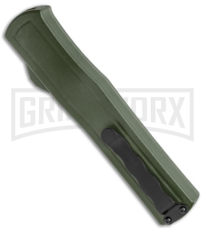 AKC F-20 Green D/A OTF Automatic Knife - Black Plain 5 AKC F-20 Green D/A OTF Automatic Knife - Black Plain - Image 3