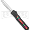 AKC F-20 Black W/ Tie Dye Inlay D/A OTF Automatic Knife - Satin Plain -Kershaw Shop AKC F 20 DA SP OTF Auto Black Tie Dye Inlay Satin BHQ 152893 jr large