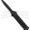AKC F-16 Black Inlay D/A OTF Automatic Knife - Bayo Black Plain -Kershaw Shop AKC F DA Bayo OTF Black Inlay Black BHQ 83219 jr large
