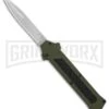AKC F-16 OD Green D/A OTF Automatic Knife - Bayo Satin Plain -Kershaw Shop AKC F16 OD Green DA Bayo Satin Plain BP 25690 er large