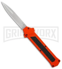 AKC F-16 Orange D/A OTF Automatic Knife - Bayo Satin Plain
