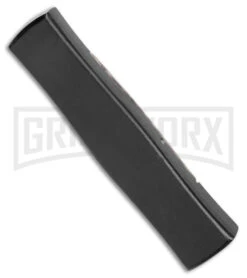 AKC Minion Concord Snake Skin OTF Automatic Knife - Dagger Black Plain -Kershaw Shop AKC Minion Concord OTF Auto Snake Skin Black Dagger BHQ 173568 jr side large