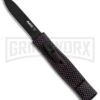 AKC Minion Concord Sim Carbon Fiber OTF Automatic Knife - Black Flat -Kershaw Shop AKC Minion Concord Slim CF OTF Auto Black Flat GX 33108 jr large