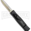 AKC Minion Concord Black OTF Automatic Knife - Dagger Gold Plain