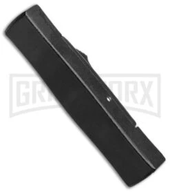 AKC Minion Concord Black OTF Automatic Knife - Dagger Gold Plain -Kershaw Shop AKC Minion OTF Concord Black Gold Dagger BHQ 52368 jr side large