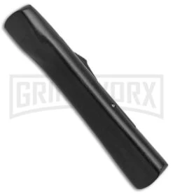 AKC Concord Black OTF Automatic Knife - Flat Gold Plain -Kershaw Shop AKC OTF Black Concord Gold Flat BHQ 52360 jr side large