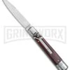 AKC 7.75" Slimline Lever Lock Cocobolo Automatic Knife - Flat 1 AKC 7.75" Slimline Lever Lock Cocobolo Automatic Knife - Flat -Kershaw Shop AKC Slimline LL Auto Cocobolo Satin Flat BHQ 79857 jr large