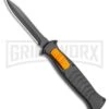 AKC X-treme EVO Black / Orange Slide OTF Automatic Knife - Black Plain Dagger -Kershaw Shop AKC X treme EVO OTF Automatic Knife Black Orange Slide 3.5 Black Dagger BHQ 119626 LS large