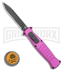 AKC X-treme EVO OTF Automatic Knife - Purple Black Plain -Kershaw Shop AKC X treme EVO OTF Automatic Knife Purple 3.5 Black BHQ 120293 LS Bottlecap large