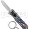 American Flag Mini Dog Tag Gray Carbon Fiber D/A OTF Auto Knife -Satin Plain 2 American Flag Mini Dog Tag Gray Carbon Fiber D/A OTF Auto Knife -Satin Plain -Kershaw Shop American Flag Mini Dog Tag CF DA Auto Satin BHQ 175038 jr large