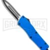 Atomic Criss Cross Dagger Blue OTF Automatic Knife - Two Tone Plain -Kershaw Shop Atomic Criss Cross Dagger Blue OTF TT GX 35939 jr large