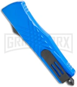 Atomic Criss Cross Dagger Blue OTF Automatic Knife - Two Tone Plain -Kershaw Shop Atomic Criss Cross Dagger Blue OTF TT GX 35939 jr side large