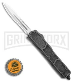 Atomic Slim Dagger Black OTF Automatic Knife - Satin Serr -Kershaw Shop Atomic Dagger Black OTF Automatic Knife Satin Serr GX 35616 LS Bottlecap large