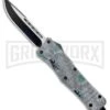 Atomic Defender Large OTF Automatic Knife Gray Digi Camo - Two Tone Drop Point -Kershaw Shop Atomic Defender CP Gray Digi Camo OTF TT Plain GX 33116 jr large