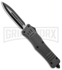 Atomic Defender Large OTF Automatic Knife Gray - Two Tone Dagger