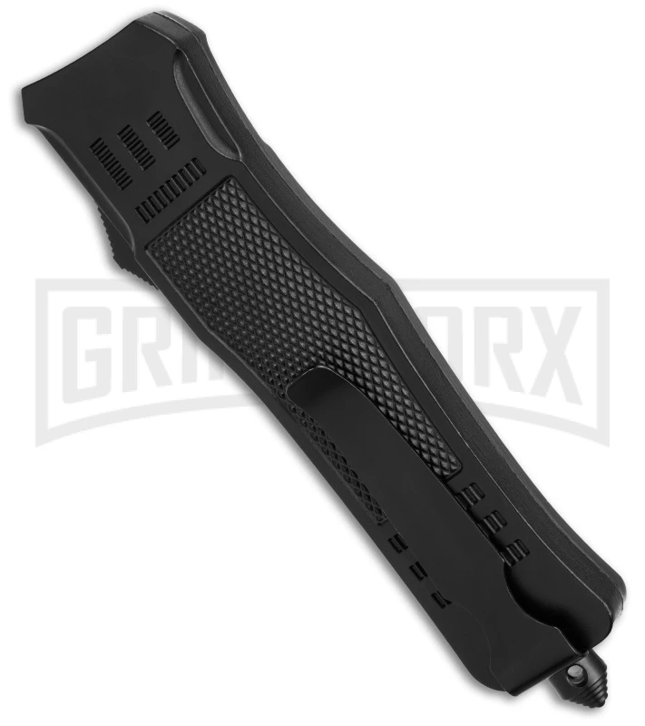 Atomic Defender Large Black OTF Automatic Tanto Knife - Two Tone Plain 5 Atomic Defender Large Black OTF Automatic Tanto Knife - Two Tone Plain - Image 3
