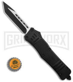 Atomic Defender Large Black OTF Automatic Tanto Knife - Two Tone Plain 9 Atomic Defender Large Black OTF Automatic Tanto Knife - Two Tone Plain -Kershaw Shop Atomic Defender GX 38965 size large