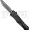Atomic Defender Large Drop Point Black OTF Automatic Knife (3.875" Damascus) -Kershaw Shop Atomic Defender Large DP Black OTF Auto Damascus GX 37424 jr large