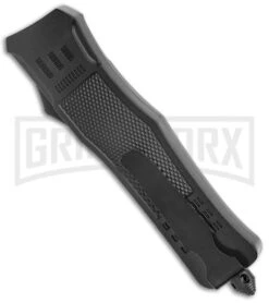 Atomic Defender Large OTF Automatic Knife Black - Damascus Dagger -Kershaw Shop Atomic Defender Large OTF Auto Black Damascus Dagger GX 37321 jr side large