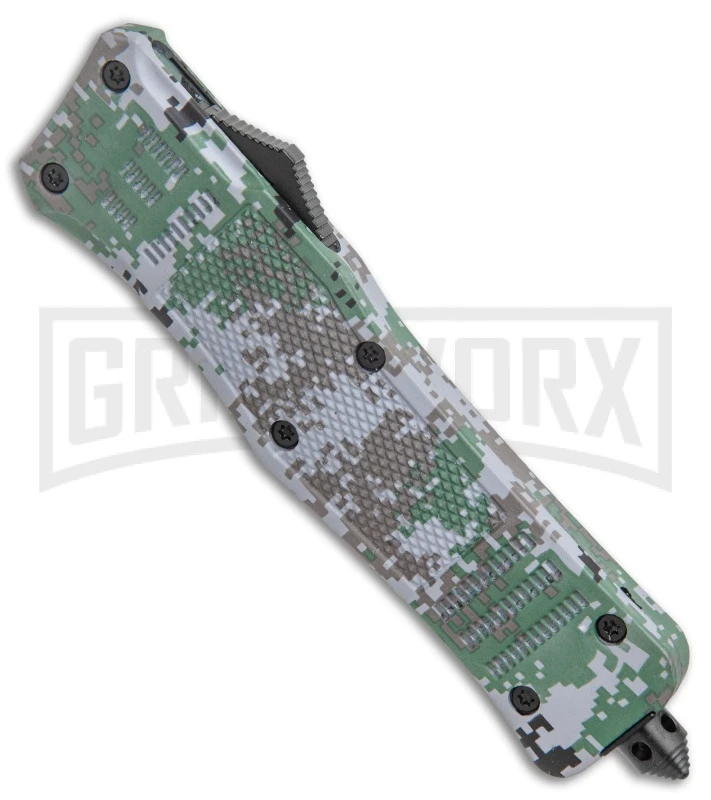 Atomic Defender Large OTF Auto Grey Digi Camo - Two Tone Tanto, Serr 4 Atomic Defender Large OTF Auto Grey Digi Camo - Two Tone Tanto, Serr - Image 2