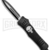 Atomic Defender Large OTF Automatic Knife Punisher Black - Two Tone Dagger