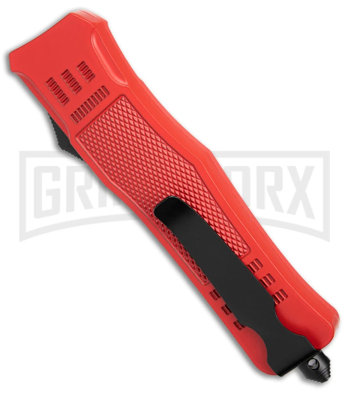 Atomic Defender Large Red OTF Automatic Knife Fire Dept. - Tanto Red Two Tone 5 Atomic Defender Large Red OTF Automatic Knife Fire Dept. - Tanto Red Two Tone - Image 3