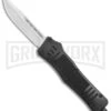 Atomic Defender Medium OTF Automatic Knife Black - Satin Drop Point