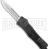 Atomic Defender Medium OTF Auto Drop Point Knife Black Serrated Satin -Kershaw Shop Atomic Defender Medium OTF Auto Black Satin DP Serr GX 37507 jr large