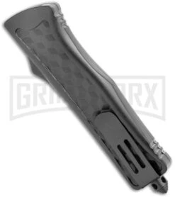 Atomic Destroyer OTF Automatic Knife Black/Tan Box Textured - Two Tone Tanto -Kershaw Shop Atomic Defender Medium OTF Auto Black Tan Checkered TT Tanto GX 35946 jr side large