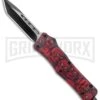 Atomic Defender Medium OTF Red Skull Tanto Knife - (3.25" Two-Tone Satin) 1 Atomic Defender Medium OTF Red Skull Tanto Knife - (3.25" Two-Tone Satin) -Kershaw Shop Atomic Defender Medium OTF Auto Red Skull TT Tanto GX 37506 jr large