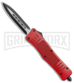 Atomic Defender Medium OTF Automatic Knife Red - Two Tone Dagger