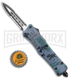 Atomic Defender Mini OTF Automatic Knife Digi Camo - Serr Two Tone Dagger -Kershaw Shop Atomic Defender Mini OTF Auto Digi Camo TT Dagger Serr GX 38964 jr bottlecap large
