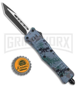 Atomic Defender Mini OTF Automatic Knife Digi Camo - Two Tone Tanto -Kershaw Shop Atomic Defender Mini OTF Auto Digi Camo TT Tanto GX 38956 jr bottlecap large