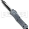 Atomic Defender Medium OTF Automatic Clip Point Knife Black (2.625" TT Satin) -Kershaw Shop Atomic Defender Mini OTF Auto Gray TT Recurve GX 37515 jr large