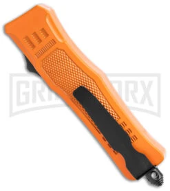Atomic Defender Mini OTF Automatic Knife Orange - Two Tone Dagger -Kershaw Shop Atomic Defender Mini OTF Auto Orange TT Dagger BHQ 141104 jr side large