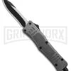 Atomic Defender Mini OTF Automatic Knife Gray - Two Tone Recurve
