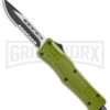 Atomic Defender Mini OTF Automatic Knife OD Green - Serr Two Tone Drop Point -Kershaw Shop Atomic Defender Mini OTF Automatic Knife OD Green Serr Two Tone Drop Point GX 36398 LS large