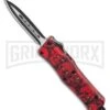 Atomic Defender Mini OTF Automatic Knife Red Skull - Two Tone Dagger Plain -Kershaw Shop Atomic Defender Mini OTF Automatic Knife Red Skull Two Tone Dagger Plain GX 36505 LS large