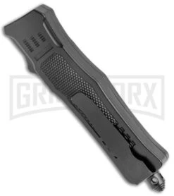 Atomic Defender Mini OTF Automatic Knife Black - Two Tone Drop Point -Kershaw Shop Atomic Defender Mini OTF Black TT DP GX 38642 jr side large