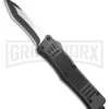 Atomic Defender Large OTF Automatic Knife Black - Two Tone Recurve Tanto -Kershaw Shop Atomic Defender OTF Recurve Tanto Black TT 6PA21 55E BP 19785 jr large