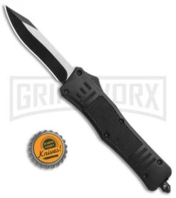 Atomic Defender Medium OTF Automatic Knife Black - Two Tone Recurve -Kershaw Shop Atomic Defender Recurve Tanto Black OTF Auto TT GX 35883 jr bottlecap large