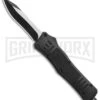 Atomic Defender Medium OTF Automatic Knife Black - Two Tone Recurve -Kershaw Shop Atomic Defender Recurve Tanto Black OTF Auto TT GX 35883 jr large