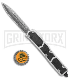 Atomic Slim Dagger Silver D/A OTF - Damascus Plain -Kershaw Shop Atomic Defender Silver DA OTF Damascus GX 34178 jr bottlecap large