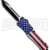 Atomic Defender Large OTF Automatic Knife Stars & Stripes - Two Tone Tanto -Kershaw Shop Atomic Defender Stars and Stripes OTF Tanto TT GX 33488 jr large