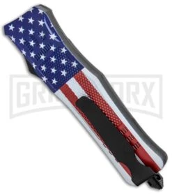 Atomic Defender Large OTF Automatic Knife Stars & Stripes Flag - Two Tone Dagger 9 Atomic Defender Large OTF Automatic Knife Stars & Stripes Flag - Two Tone Dagger -Kershaw Shop Atomic Defender US Flag OTF Auto Dagger TT Plain GX 33411 jr side large