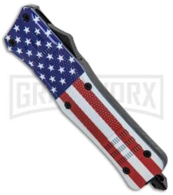 Atomic Defender Large OTF Automatic Knife Stars & Stripes Flag - Two Tone Dagger 8 Atomic Defender Large OTF Automatic Knife Stars & Stripes Flag - Two Tone Dagger -Kershaw Shop Atomic Defender US Flag OTF Auto Dagger TT Plain GX 33411 jr spine large