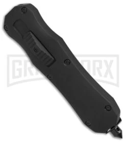 Atomic FL D/A OTF Automatic Knife - Dagger Black Plain -Kershaw Shop Atomic FL DA dagger black plain BP 18785 er spine large