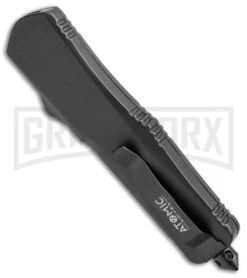 Atomic Lance Dagger Black OTF Automatic Knife - Two Tone Serr -Kershaw Shop Atomic Lance Dagger Black TT Serr WNS IT M2 BP 19201 jr side large