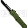 Atomic Defender Large OTF Automatic Knife OD Green - Two Tone Tanto -Kershaw Shop Atomic Lance Tanto OD Green OTF TT Plain GX 30988 jr large